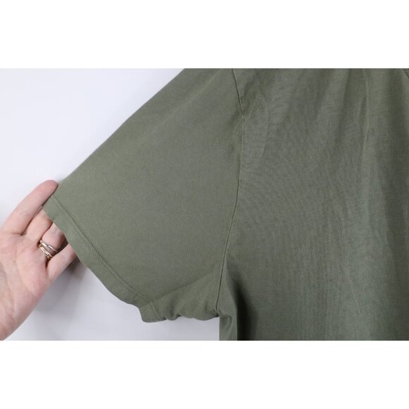 Everlane Mens Size Large Faded Blank Cotton Short Sleeve T-Shirt Green USA - Picture 5 of 13
